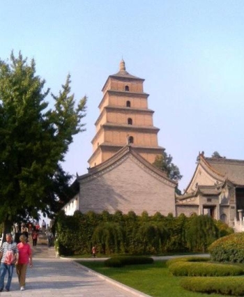 中国≪西安≫大雁塔（だいがんとう）