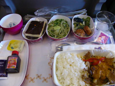 おいしいタイ－機内にて