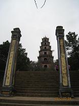 Vn18　ベトナム フエのティエン・ムー寺とリバークルーズ