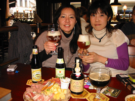 ブリュッセルのビアカフェにて