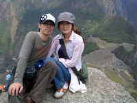 ワイナピチュ山よりマチュピチュ遺跡を望む