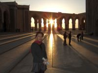 カサブランカ「ハッサン2世モスク」の夕景