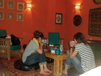 フェズのリアドでティータイム