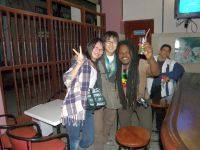 キューバ一日目、道で知り合ったOrangeと、モヒートを飲みながら