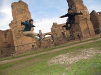 カラカラ浴場跡にて