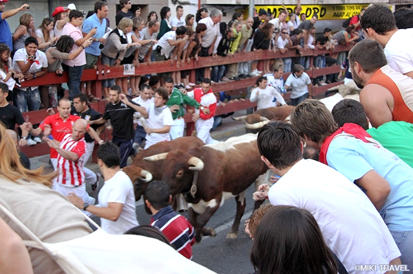 パンプローナの牛追い祭り