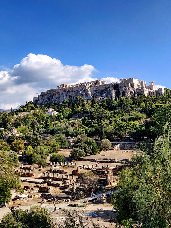 アテネのパルテノン神殿と古代アゴラ