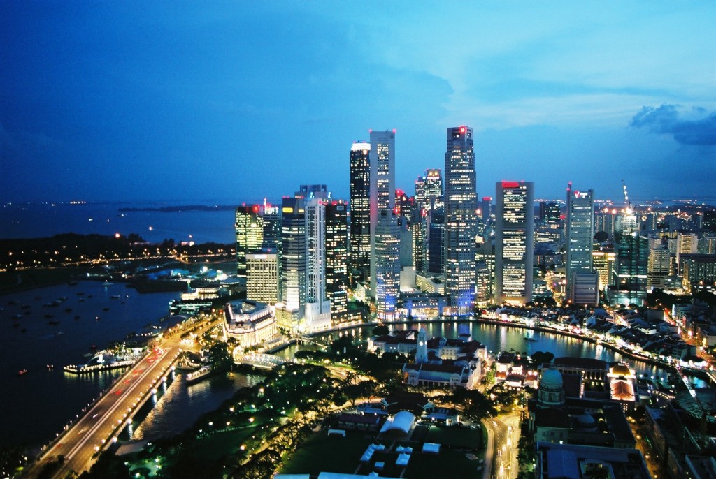 シンガポールをホテルから眺める by tetsushi