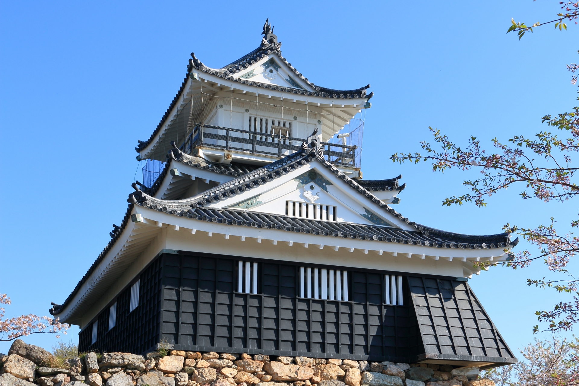 石垣の残る浜松城