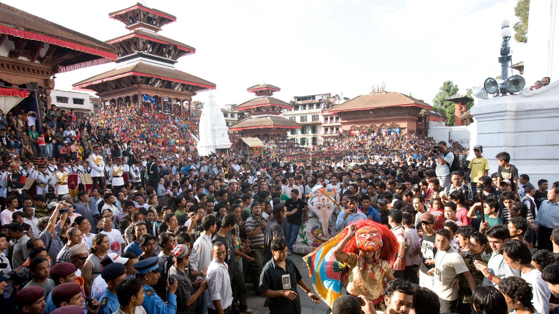 ネパールの宗教祭インドラ・ジャトラ