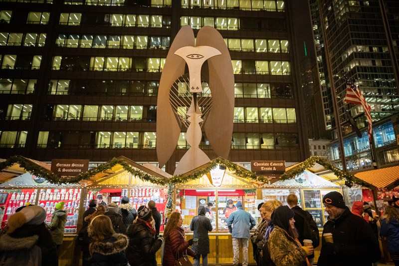 ドイツ・ニュルンベルクをお手本にしたシカゴのクリスマスマーケット
